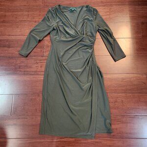 Ralph Lauren V Neck Wrap Dress